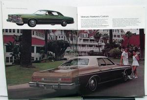 1973 Mercury Marquis Monterey Montego Couguar Comet XL REVISED Sales Brochure