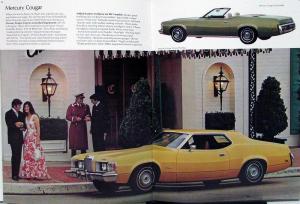 1973 Mercury Marquis Monterey Montego Couguar Comet XL REVISED Sales Brochure