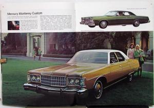 1974 Mercury Marquis Monterey Montego Cougar Comet XL REVISED Sale Brochure Orig
