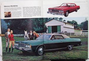 1974 Mercury Marquis Monterey Montego Cougar Comet XL REVISED Sale Brochure Orig