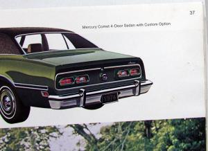 1974 Mercury Marquis Monterey Montego Cougar Comet XL REVISED Sale Brochure Orig