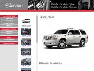 2008 Cadillac Escalade Hybrid and Platinum Press Kit