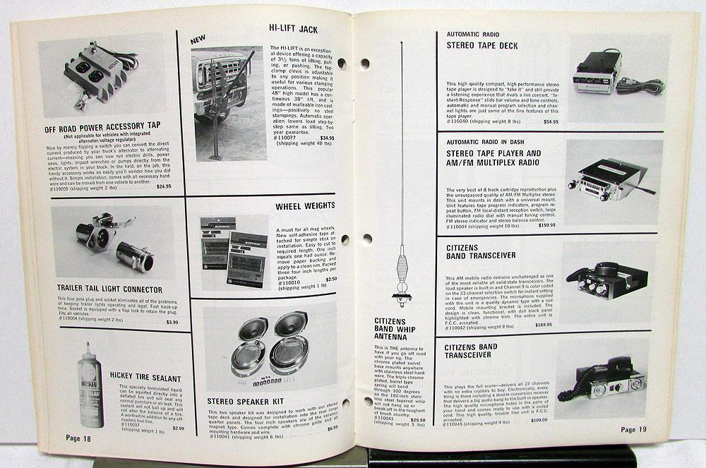 1974 Dodge Truck Dealer Hickey Pickup & Van Accessories Catalog & Price