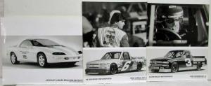 1996 Chevrolet Motorsports Press Kit Earnhardt Gordon Schrader Nemechek Waltrip