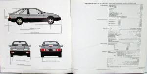 1986 Merkur XR4Ti German Import for Lincoln Mercury Oversized Sale Brochure Orig