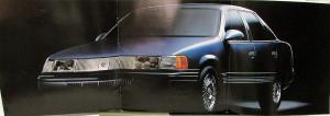 1986 Mercury Sable GS LS Sedan Wagon Oversized Sales Brochure Original