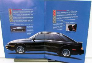 1988 Mercury Merkur XR4Ti German Import for Lincoln Mercury Sales Brochure Orig