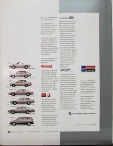 1993 Mercury Cougar XR7 Oversized Glossy Sales Brochure Original