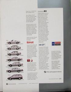 1993 Mercury Grand Marquis GS & LS Oversized Glossy Sales Brochure Original