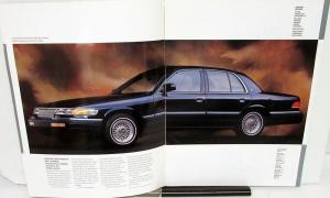 1993 Mercury Grand Marquis GS & LS Oversized Glossy Sales Brochure Original