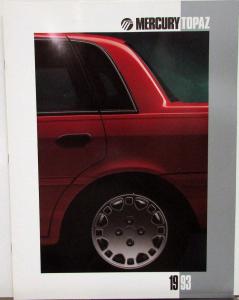 1993 Mercury Topaz 4 & 2 Door Oversized Glossy Sales Brochure Original