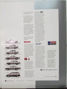 1993 Mercury Topaz 4 & 2 Door Oversized Glossy Sales Brochure Original