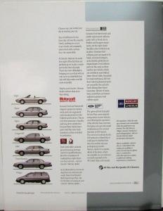 1993 Mercury Villager GS LS Mini Van Oversized Glossy Sales Brochure Original