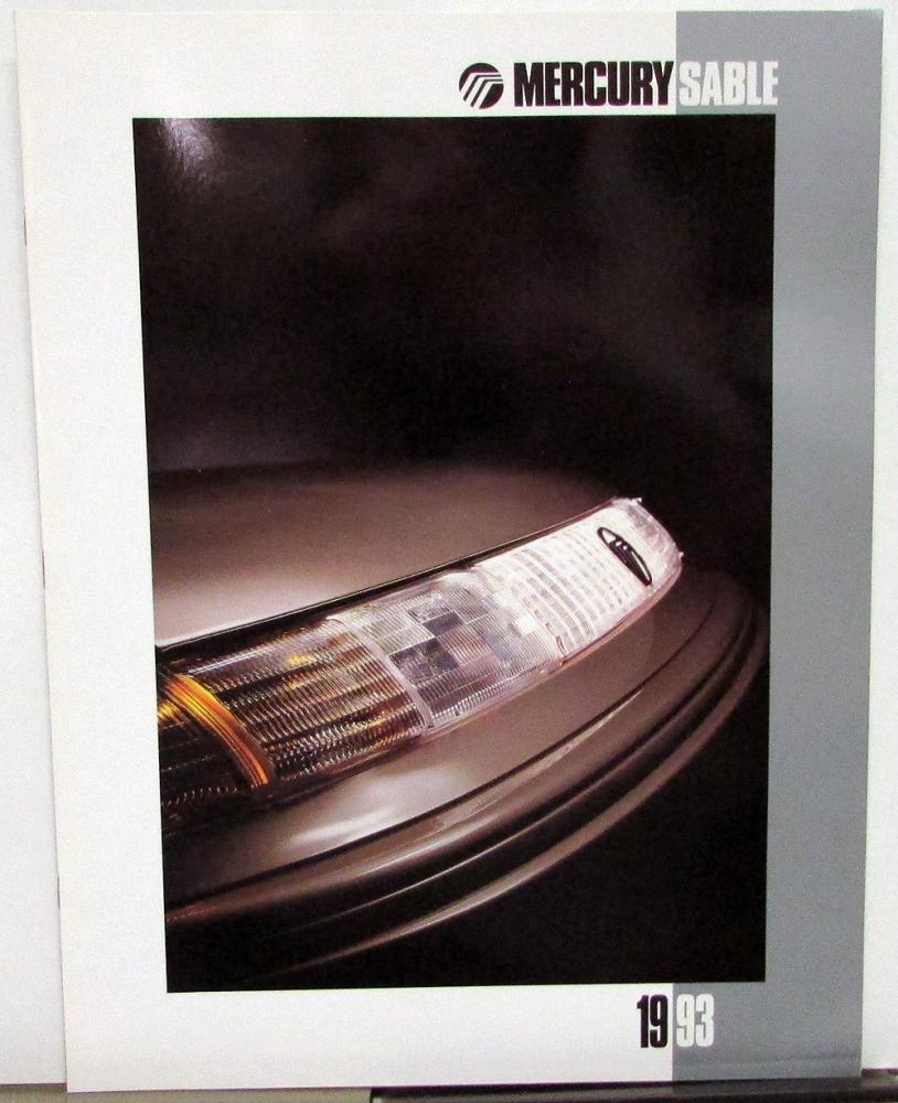 1993 Mercury Sable GS LS Sedan Wagon Oversized Glossy Sales Brochure Original