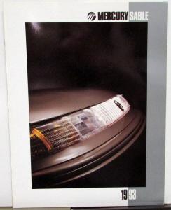 1993 Mercury Sable GS LS Sedan Wagon Oversized Glossy Sales Brochure Original