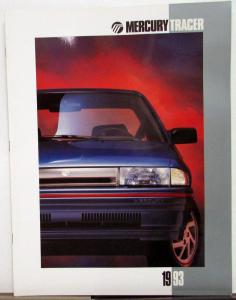 1993 Mercury Tracer Sedan Wagon LTS Oversized Glossy Sales Brochure Original