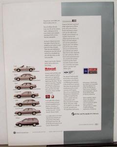 1993 Mercury Tracer Sedan Wagon LTS Oversized Glossy Sales Brochure Original