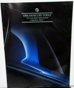 1994 Mercury Topaz 2 & 4 Door Oversized Glossy Sales Brochure Original