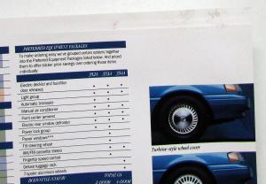 1994 Mercury Topaz 2 & 4 Door Oversized Glossy Sales Brochure Original