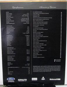 1994 Mercury Ford Grand Marquis Spanish Text Specs Options Sales Folder Original