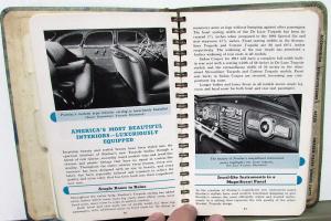 1941 Pontiac Data Facts Book Torpedo Fleet De Luxe Streamliner Custom 41 Dealer