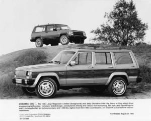 1984 Jeep Wagoneer Limited and Cherokee Press Photo 0015