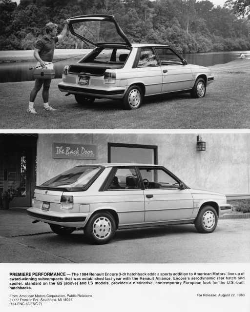 1984 Renault Encore 3-Door Hatchback Press Photo 0018