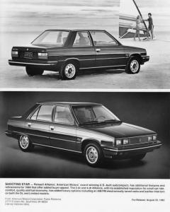 1984 Renault Alliance 2-Door and 4-Door Press Photo 0020