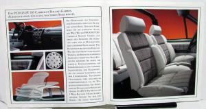 1992 Peugeot 205 Cabriolet Foreign Dealer Sale Brochure German Text Large Folder