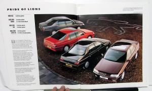 1991 Peugeot 605 Foreign Dealer European Market Prestige Brochure English Text