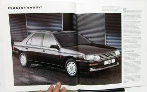 1991 Peugeot 605 Foreign Dealer European Market Prestige Brochure English Text