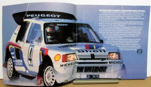1987 Peugeot 505 Dealer Prestige Sales Brochure US Market Features Options Specs