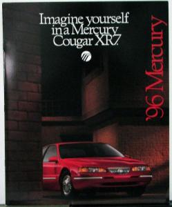 1996 Mercury Cougar XR7 Oversized Sales Brochure Original