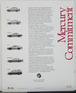 1996 Mercury Cougar XR7 Oversized Sales Brochure Original