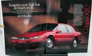 1996 Mercury Cougar XR7 Oversized Sales Brochure Original