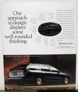 1996 Mercury Sable & Wagon Oversized Sales Folder Brochure Original