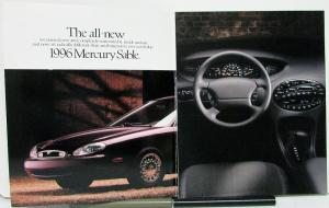 1996 Mercury Sable & Wagon Oversized Sales Folder Brochure Original