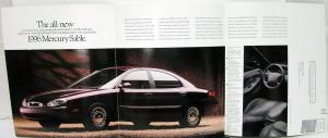 1996 Mercury Sable & Wagon Oversized Sales Folder Brochure Original