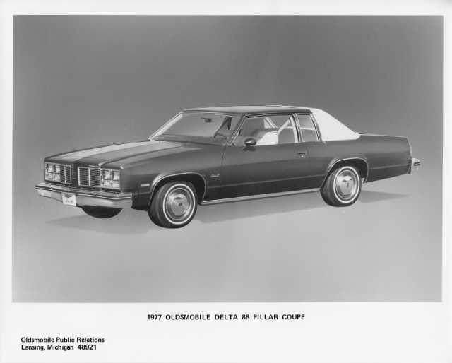 1977 Oldsmobile Delta 88 Pillar Coupe Press Photo 0267