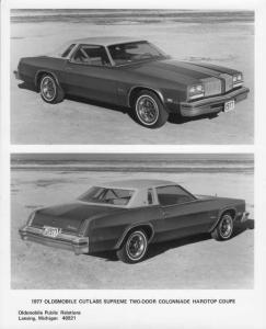 1977 Oldsmobile Cutlass Supreme 2-Door Colonnade Hardtop Coupe Press Photo 0272