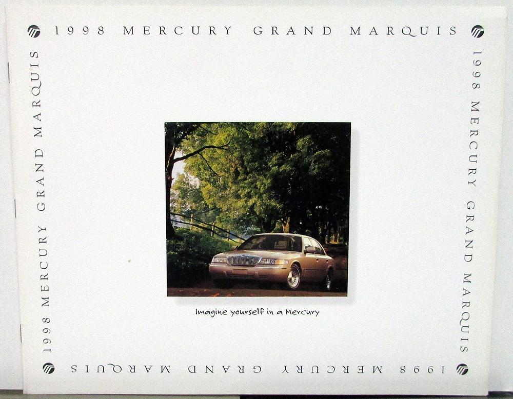 1998 Mercury Grand Marquis GS LS Sales Brochure Oversized Original