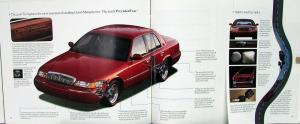 1998 Mercury Grand Marquis GS LS Sales Brochure Oversized Original