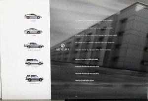 2003 Mercury Marquis GS LS LSE Color Sales Brochure Original