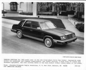 1983 1/2 Chrysler New Yorker Press Photo 0044