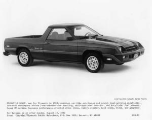 1983 Plymouth Scamp Press Photo 0049