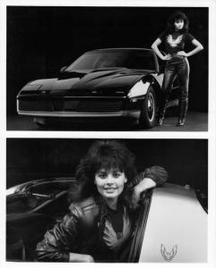 1983 Pontiac Trans Am with Firebird Girl Natalie Carroll Press Photo 0100