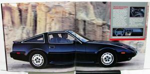 1986 Nissan 300 ZX Dealer Sales Brochure Features Options Specifications
