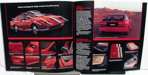 1986 Nissan 300 ZX Dealer Sales Brochure Features Options Specifications