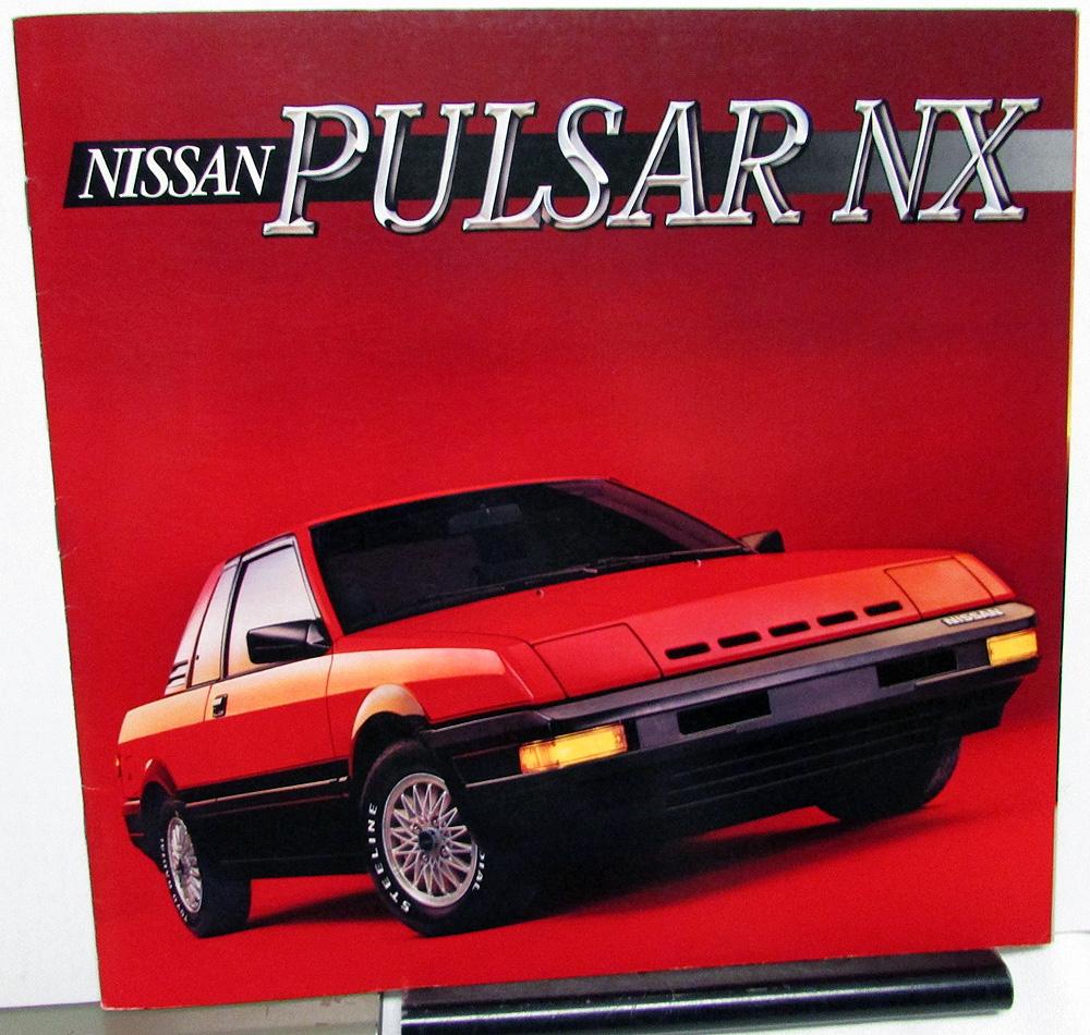 1986 Nissan Pulsar NX Dealer Sales Brochure Features Options Specifications