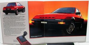 1986 Nissan Pulsar NX Dealer Sales Brochure Features Options Specifications